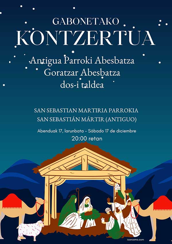 Poster concierto Navidad Antiguo
